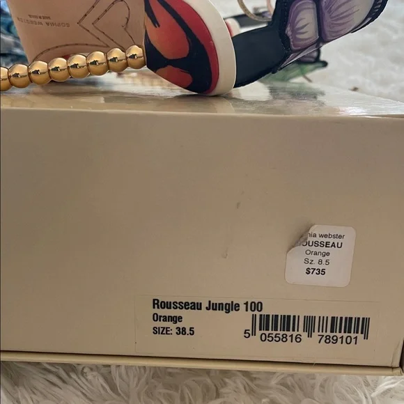 Sophia Webster 38.5 NWT Rousseau Jungle 100 heels. Never worn. Bought for $735 - Picture 8 of 9